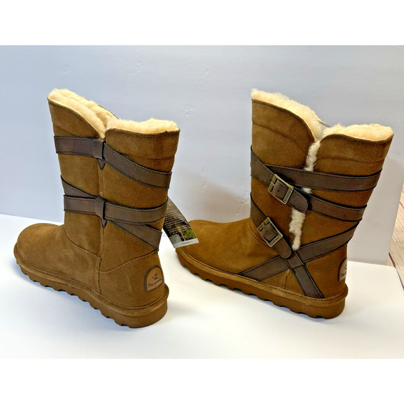 BearPaw Shelby 2012W Hickory II Women's Size 10 M Wool Sheep Skin New With Box - Picture 3 of 16